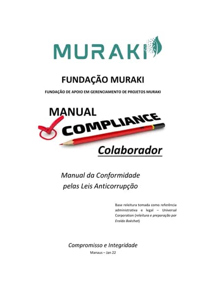 Primeira página: Manual de Compliance — Colaborador